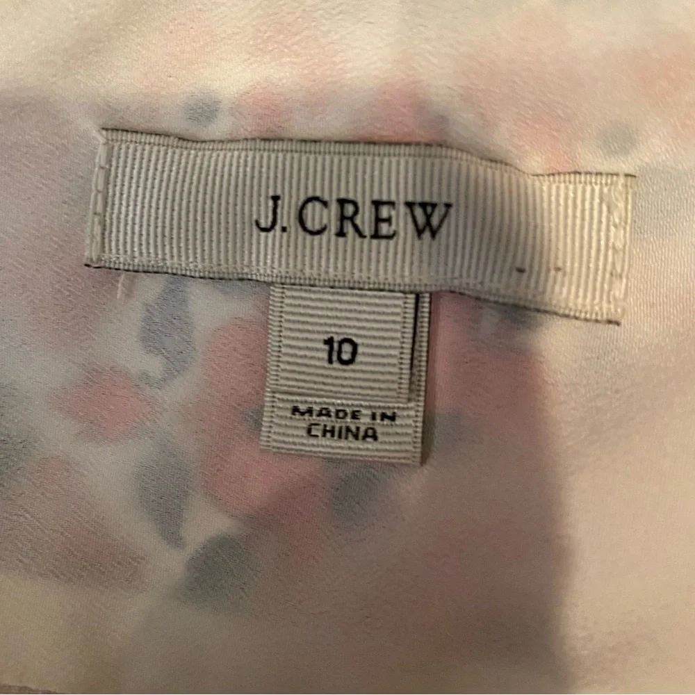 J. Crew silk California Poppy A line sleeveless dress